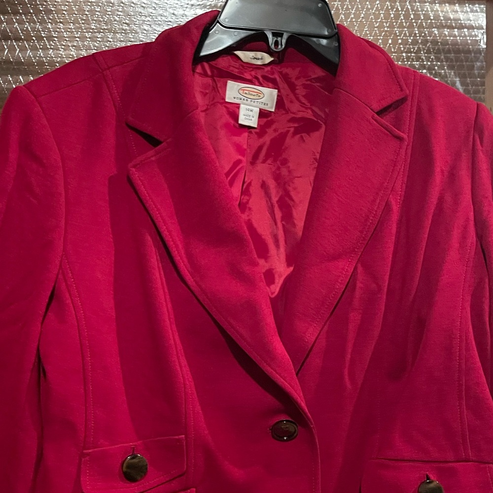 Red Talbots ladies blazer